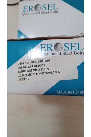 Mercedes Vito Bijon Paket Adedi 10