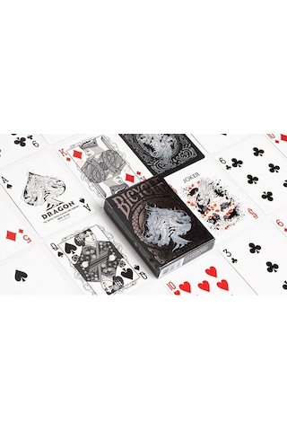 Bicycle Dragon Back Black Premium Oyun Kağıdı Limited Edition Koleksiyonluk İskambil Kartları