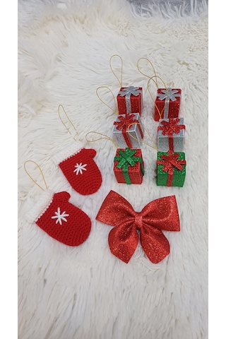 Yılbaşı Ağacı Süsü 9 Lu Set 0