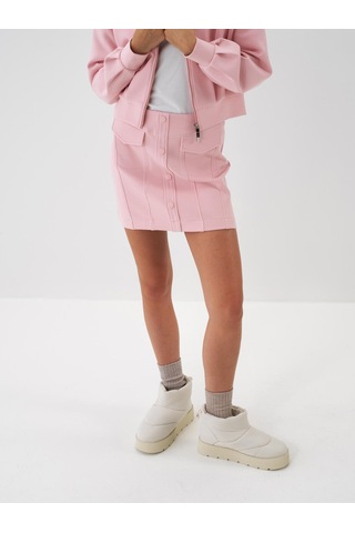 Pembe Pamuk Dokulu Regular Fit Etek 270403 Pembe