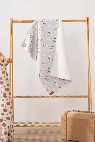 Fluffy Bebek Battaniyesi 70x100 Cm Panda Desen Çok Renkli