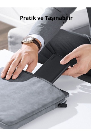 Aukey PB-Y46-GY 15 W 10000 mAh Hızlı Şarj Powerbank Siyah