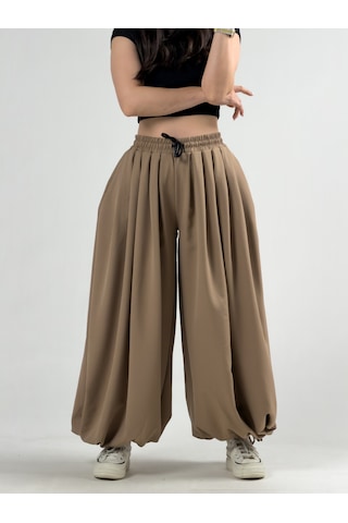 Cocopelli Süper Oversize Taba Kadın Jogger Pantolon Coc3228 Cocopelli Süper Oversize Taba Kadın Jogger Pantolon Coc3228