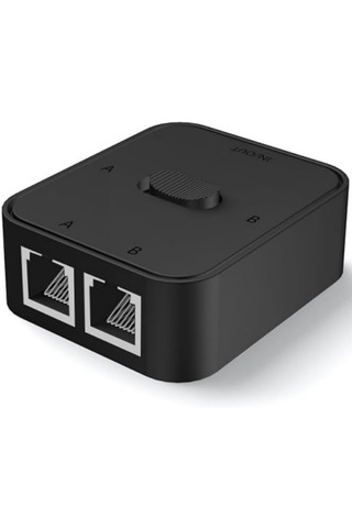 Alfais 4641 2 Port Rj45 Ethernet Switch Çevirici Çoklayıcı