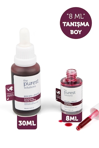 Tanışma Boy Aha & Bha Canlandırıcı Ve Cilt Tonu Eşitleyici Kırmızı Peeling Cilt Serumu 8 Ml