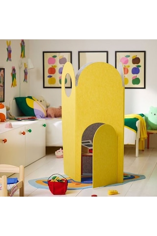 Ikea Grejsımojs Paravan, Sarı-gri, 190x120 Cm