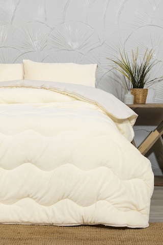 Elart Victor Comfort Uyku Seti Çift Kişilik Wellsoft 3 Parça 195x215 Cm Krem Krem