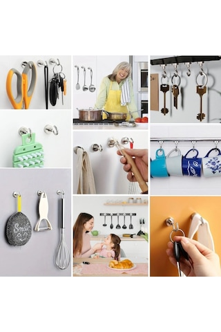 Buffer Güçlü Manyetik Mutfak,banyolar İçin Çok Amaçlı 2'li Magnet Askı Diğer