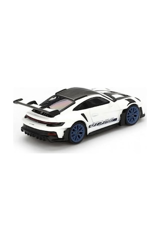 Mini Gt 1/64 Porsche 911 992 Gt3 Rs Weissach Package White With Indigo Blue