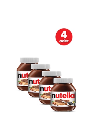 Nutella Kakaolu Fındık Kreması 750 Gr - 4 Adet