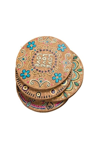 4 Adet İçecek Yalıtım Doğal Bardak Yuvarlak Isı Mat Mantar Bardak Masa Dekoru Diğer