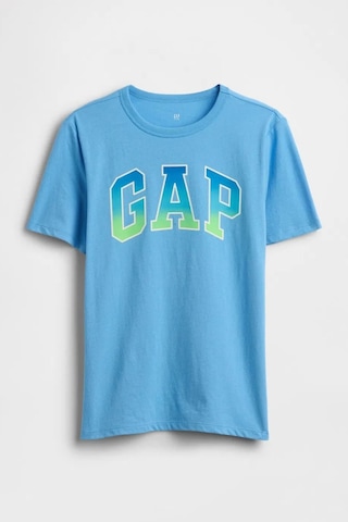 Gap Erkek Çocuk Logo Detaylı Mavi T-shirt-13562 Mavi