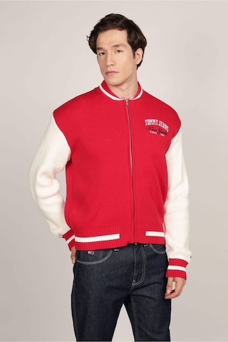 Erkek Tjm Baseball Hırka - Kırmızı Red Hot