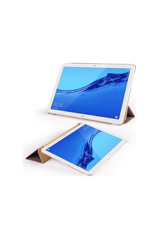 Huawei Uyumlu MediaPad T3 10 Kılıf PU Deri Smart Standlı Case