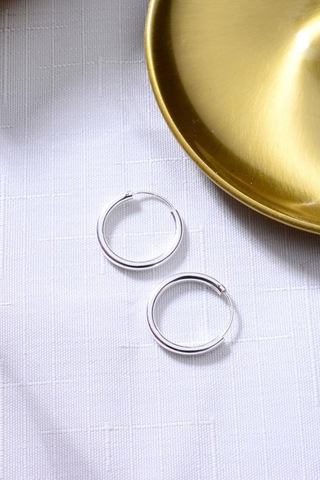 925 Ayar Gümüş Trend Halka Küpe 2mm - 20mm Gümüş