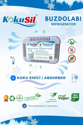 Kokusil Buzdolabı Koku Giderici Ve Koku Emici Doğal Aktif Karbon