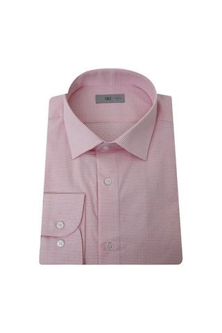 Uki Pembe Slim Fit Uzun Kol Gömlek Pembe