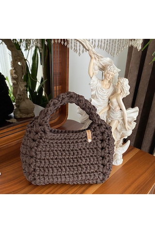 kahverengi Yazlık Mini Kadın El Çantası Kahverengi