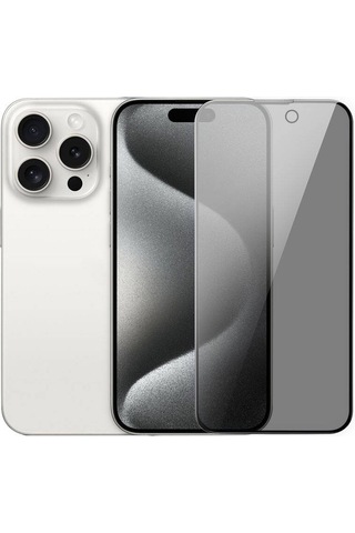 Vendas Apple Uyumlu iPhone 15 Pro Max  Anti Peep Ahize Korumalı Gizleyen Privacy Hd Hayalet Ekran Koruyucu