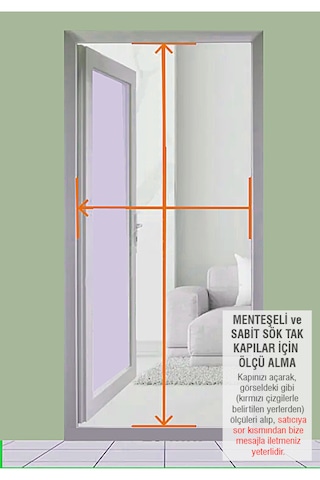 Menteşeli Yırtılmaz Kapı Kedi Sinekliği Pet Tül Antrasit 90x210 Cm. Özel Ölçü Verebilirsiniz. En 90'a Kadar / Boy 210'a Kadar