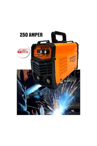 Anadolu Strong Bakır Sargı 250 Amper Dijital Gösterge Çift Kart Soğutma Kaynak Makinesi Yerli Üretim