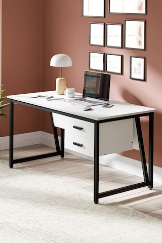 Ms2c Çalışma Masası,ofis Masası - 70x140 Cm - Beyaz Ms2c - Beyaz