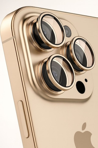 Apple Uyumlu iPhone 14 Pro/ Promax Kamera Lens Koruyucu Black/silver/gold/purple Yüksek Çözünürlük-parlak-güçlü Gold