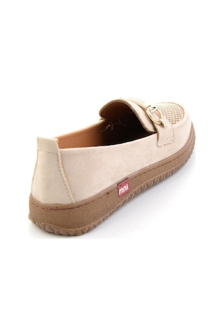 Krem Süet Kadın Loafer Ayakkabı K01536105272