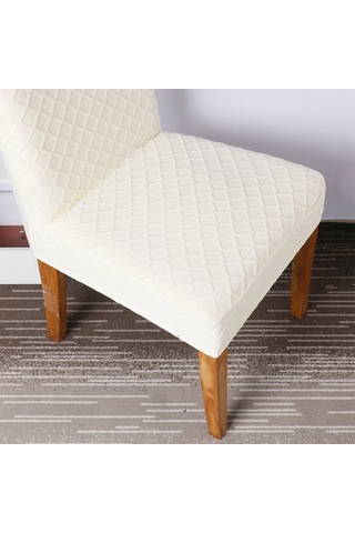 Xiyyadms Beyaz Tekli Koltuk Kılıfı, Genişletilebilir Kumaş, Üstün Esneklik, Ev Ofis Yemek Odası, Kol Ve Omuz Bölümü Korumalı, Modern Desenli Beyaz