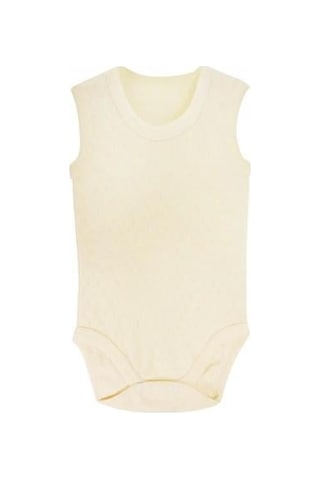 Sema Baby Jakarlı Askılı Badi Body - Krem 18-24 Ay Beyaz - Açık Lacivert
