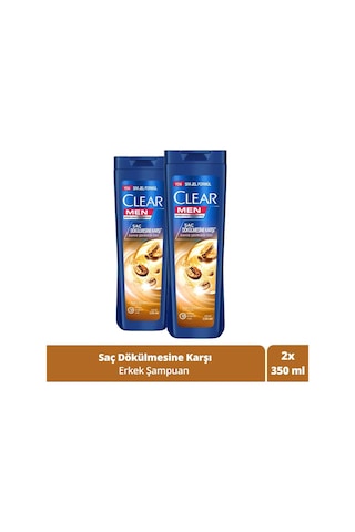 Clear Men Saç Dökülmesine Karşı Kahve Çekirdeği Özü Şampuan 2 x 350 ML