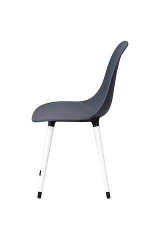 Vilinze Eames Beyaz Ahşap Ayak Plastik Füme Sandalye Eames-beyaz Füme - Beyaz