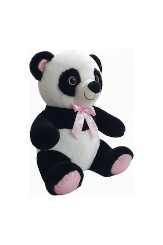 Pembe Kurdaleli Panda 55 Cm Çok Renkli