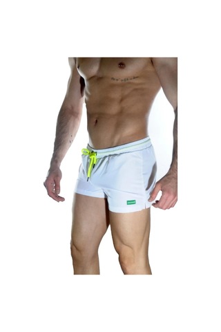 Naam Erkek Beyaz Mini Mayo Short Çok Renkli