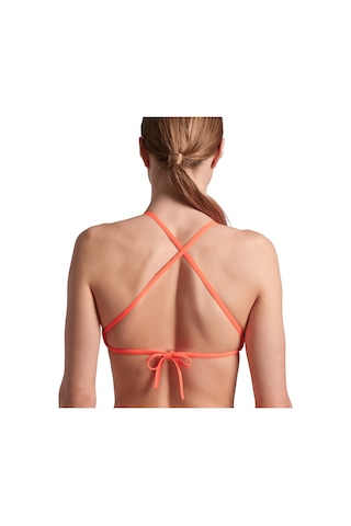 Arena Team Swim Top Tie Back Solid Kadın Pembe Yüzücü Bikini Üstü 004768300 Pembe