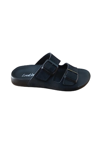 Look Life S030-002 Unisex İki Tokalı Comfort Terlik Siyah