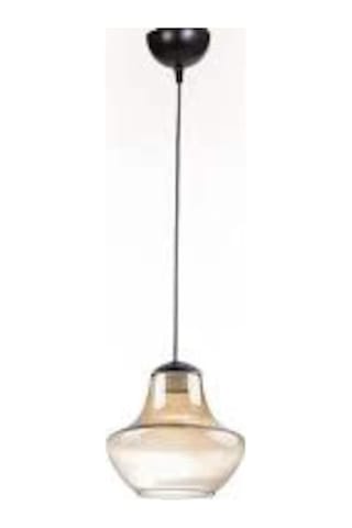 Rys Retro Rustik Bal Camlı Dekoratif Tekli Sarkıt Avize