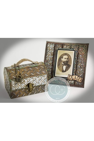 Craft Consortium Çift Taraflı Kağıt Ped 12"x12" 30/pkg-metal Dokular, 20 Tasarım, Çoklu