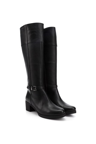 Gönderir Kadın Siyah Floter Fermuarlı Kalın Topuklu Hakiki Deri Çizme Gkzc13444564 Siyah