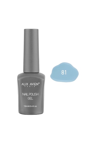 Alix Avien Bebek Mavi Kalıcı Oje 81-yoğun Renk Veren Jel Oje 12 Ml-nail Uv Gel Polish 81