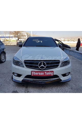 Mercedes C180(Makyajsız) Tampon Ekleri -fibersan Tuning