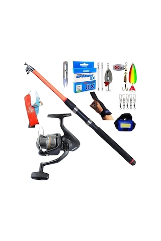 Okuma Revenger Rv-40 210cm 50-150gr Piranha Dolphin Turna Spin Olta Takımı Seti