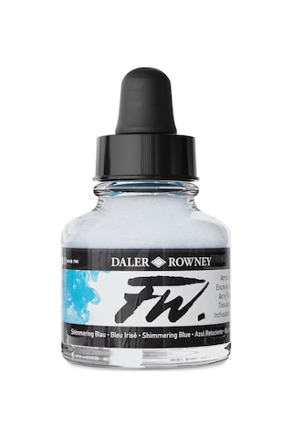 Daler Rowney Fw Ink Akrilik Mürekkep 29.5 Ml Shimmering Blue 711 Diğer