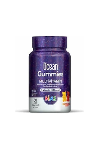 Ocean Gummies Multivitamin 2 x 60 Çiğnenebilir Jel Form