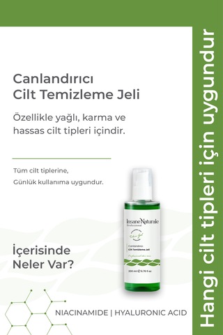 Insane Naturale Arındırıcı Ve Canlandırıcı Yüz Temizleme Jeli 200 ML