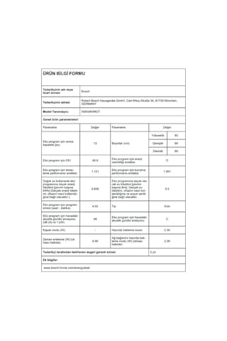 Bosch SMS4IKW62T 6 Programlı 13 Kişilik Bulaşık Makinesi