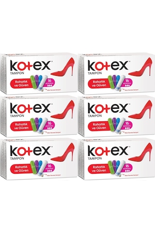 Kotex Tampon Normal 96 Lı Set 6pk 16