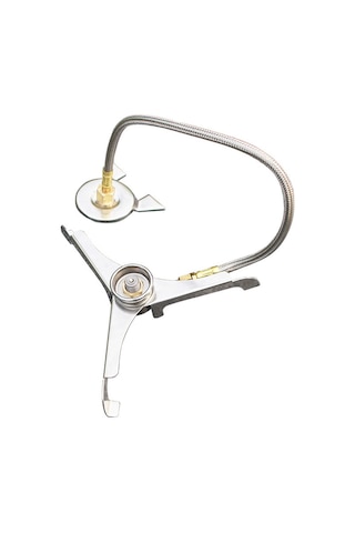 Mufunye Kampanya Harici Ateş Çevirici: Aluminium Alyüminyum Triko Adaptör, Evrensel Gaz Tankı Bağlantı Aracı, Taşınabilir Piknik Pişirme Yardımcısı Gümüş