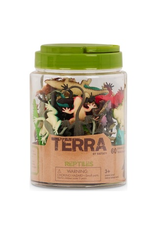 Terra 60 Parça Tüp İçinde Küçük Oyun Seti - Sürüngenler