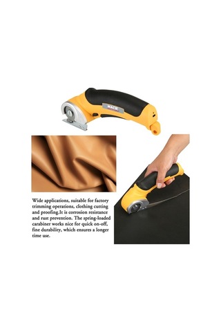 Pazly El Tipi Elektrikli Kumaş Kesici Fırça Motoru, Taşınabilir Kumaş Makinesi - Mukavva, Deri, Halı, Plastik Düzeltici Ve Budama Makası